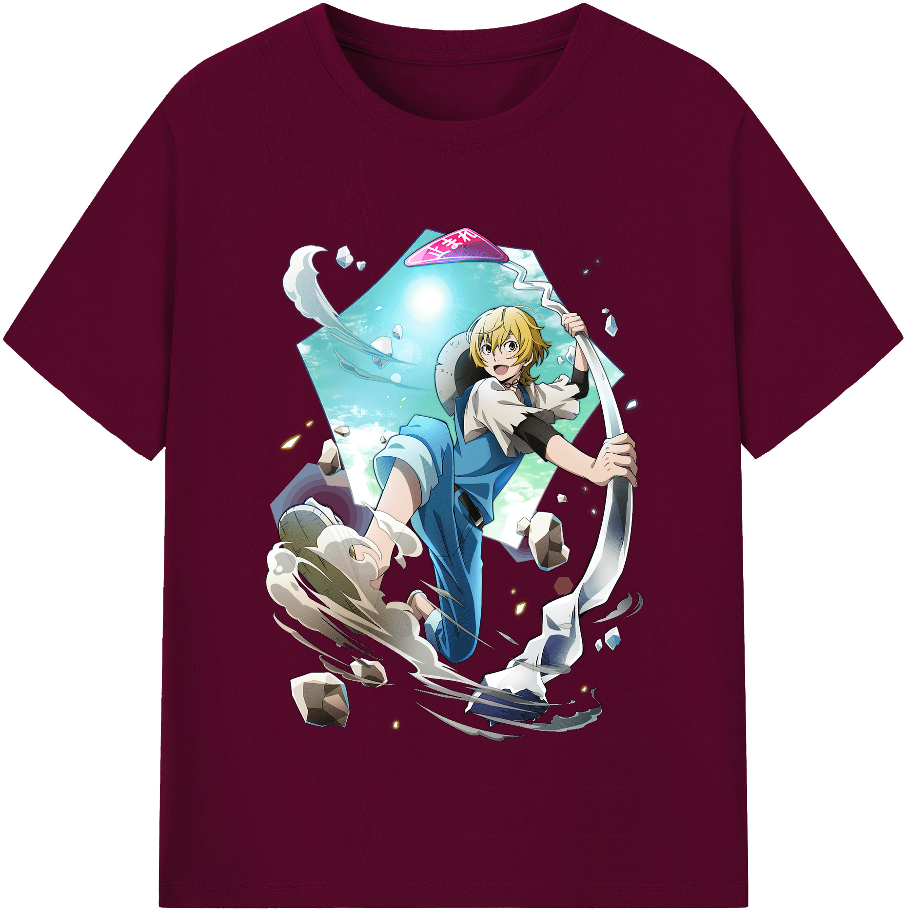 （画像用） 文豪ストレイドッグス Bungo Stray Dogs レディースカジュアルプリントTシャツ（綿100％）